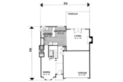 European Style House Plan - 3 Beds 2.5 Baths 2087 Sq/Ft Plan #56-154 