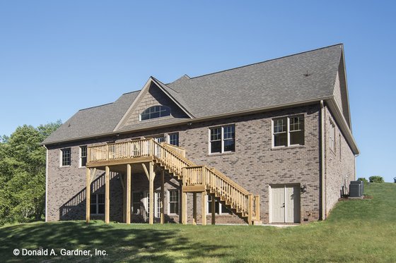 Exterior - Rear Elevation for Craftsman House Plan #929-953 - 4 bed, 3 bath