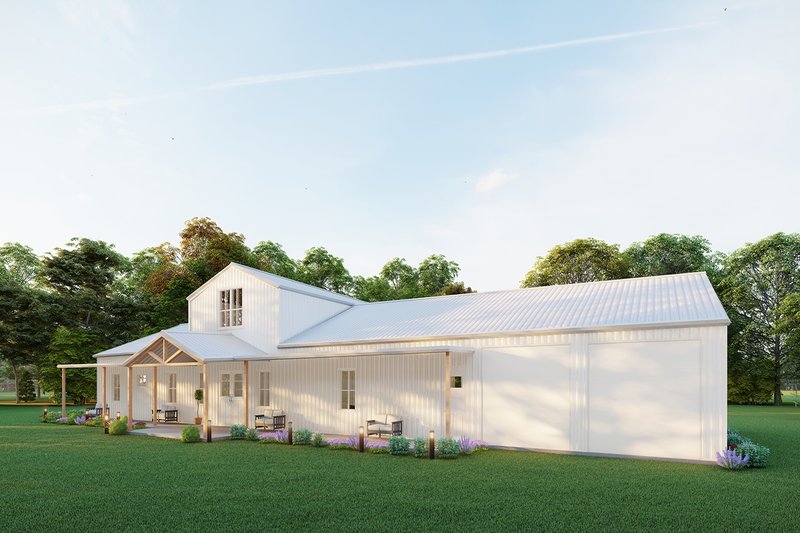 Architectural House Design - Exterior - Other Elevation 1 for Barndominium House Plan #1107-30 - 3 bed, 3.5 bath