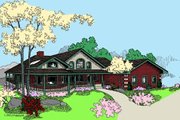 Country Style House Plan - 2 Beds 2.5 Baths 2355 Sq/Ft Plan #60-645 