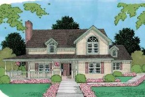 Traditional Exterior - Front Elevation Plan #75-166