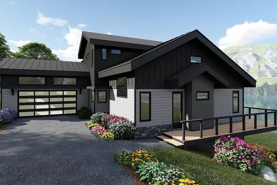 Exterior - Other Elevation 1 for Contemporary House Plan #932-1273 - 4 bed, 3 bath