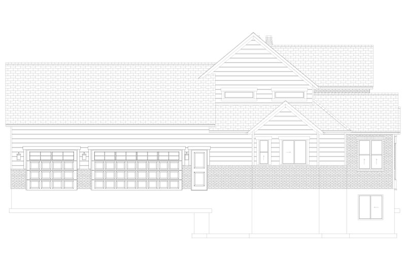 House Blueprint - Exterior - Other Elevation 2 for Farmhouse House Plan #1060-410 - 3 bed, 3.5 bath