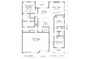 Farmhouse Style House Plan - 3 Beds 2.5 Baths 1989 Sq/Ft Plan #20-2589 Floor 