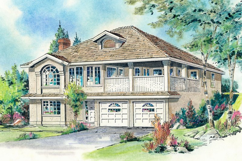 Home Plan - Traditional Exterior - Front Elevation Plan #18-114