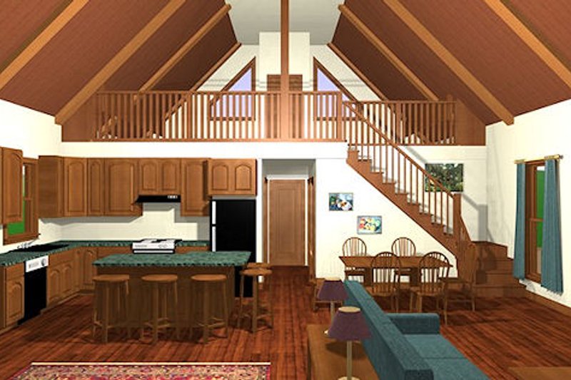 Home Plan - Photo for Cabin House Plan #56-133 - 2 bed, 1 bath