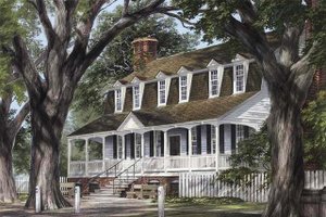 Classical Exterior - Front Elevation Plan #137-313
