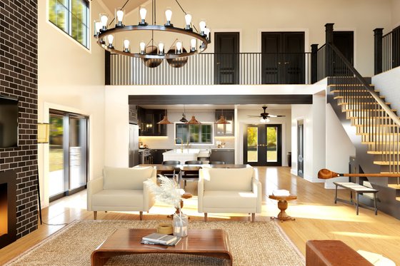 Interior - Kitchen for Barndominium House Plan #1064-384 - 6 bed, 6.5 bath