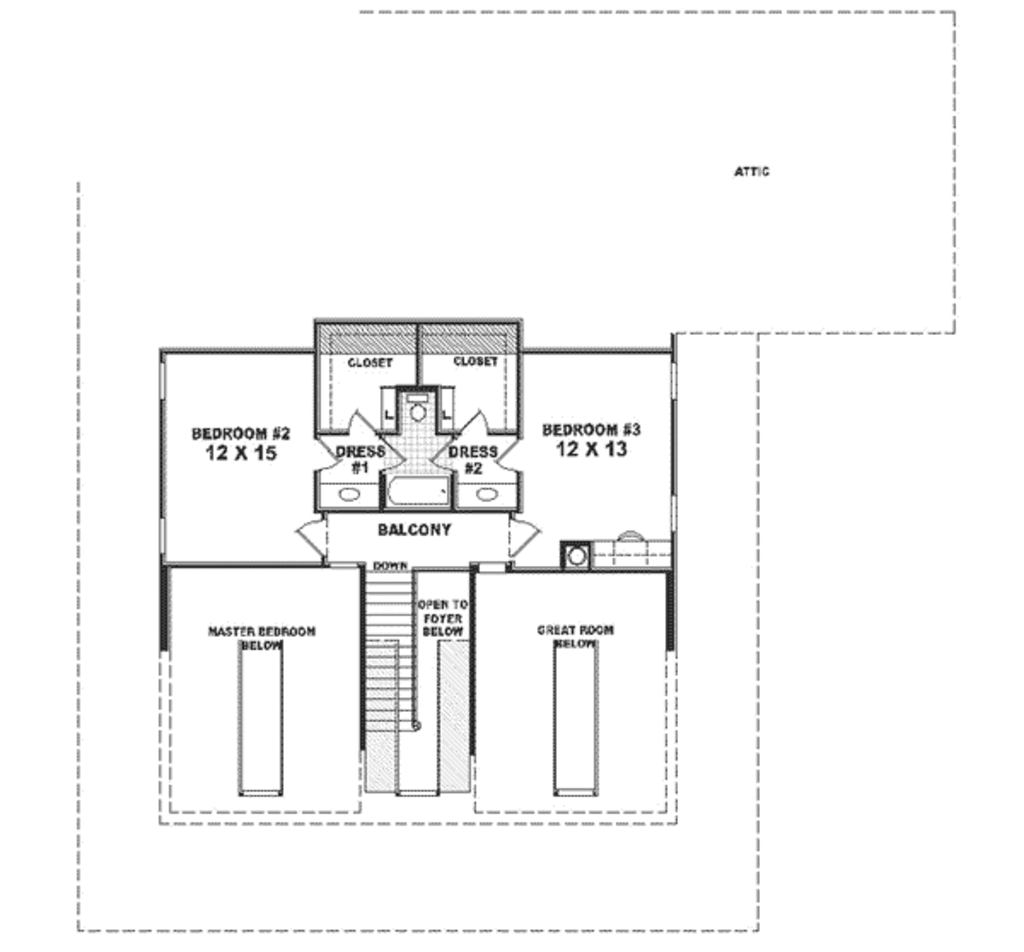 Southern Style House Plan - 3 Beds 2.5 Baths 2556 Sq/Ft Plan #81-309 ...