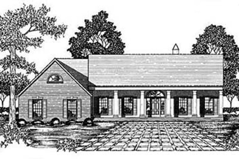 Home Plan - Southern Exterior - Front Elevation Plan #36-206