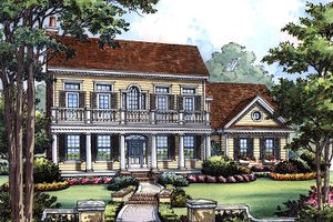 House Blueprint - Classical Exterior - Front Elevation Plan #417-207