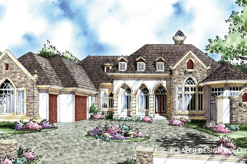 Architectural House Design - Traditional Exterior - Front Elevation Plan #930-295