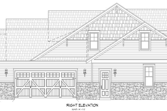 Exterior - Other Elevation 3 for Traditional House Plan #932-530 - 4 bed, 3.5 bath