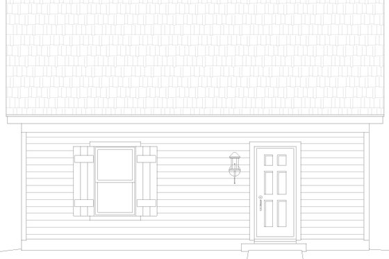 Exterior - Other Elevation for Craftsman House Plan #932-1016, 0 bath