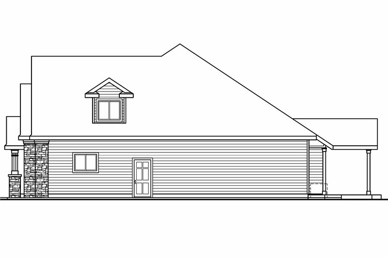 Dream House Plan - Exterior - Other Elevation 1 for Craftsman House Plan #124-673 - 3 bed, 3.5 bath