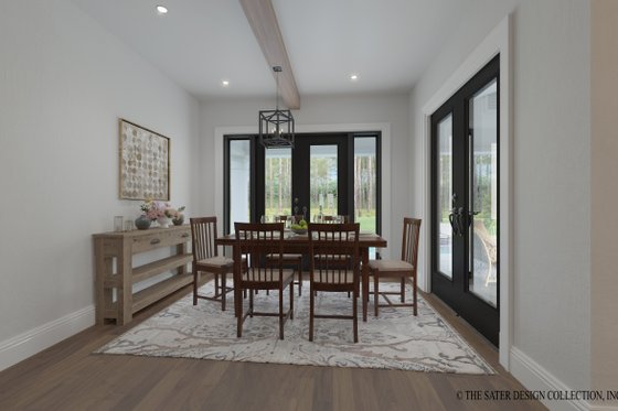 Interior - Dining Room for Farmhouse House Plan #930-554 - 3 bed, 3.5 bath