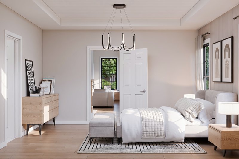 House Blueprint - Interior - Bedroom for Farmhouse House Plan #1089-24 - 3 bed, 2.5 bath