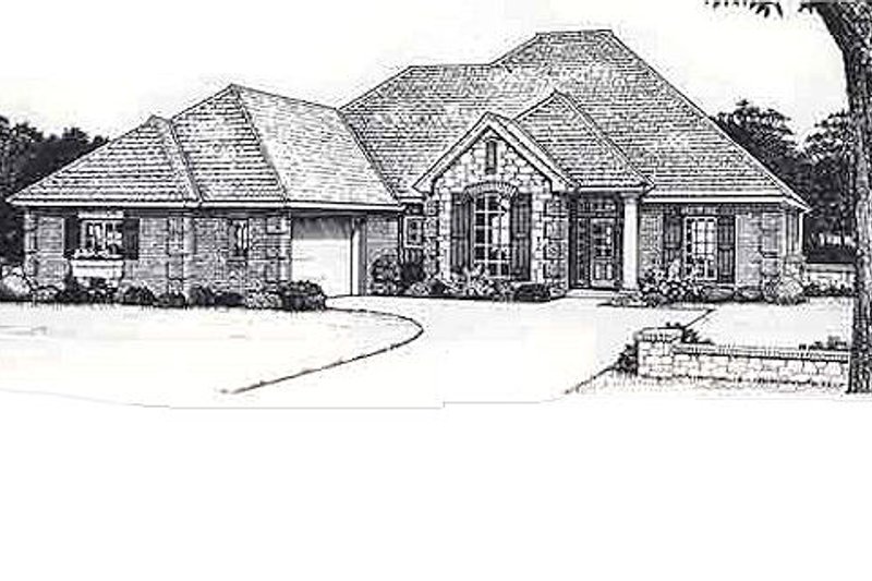 Traditional Style House Plan - 4 Beds 3 Baths 2308 Sq/Ft Plan #310-813