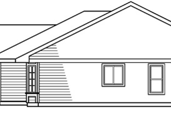 Exterior - Other Elevation 1 for Ranch House Plan #124-468 - 3 bed, 2 bath