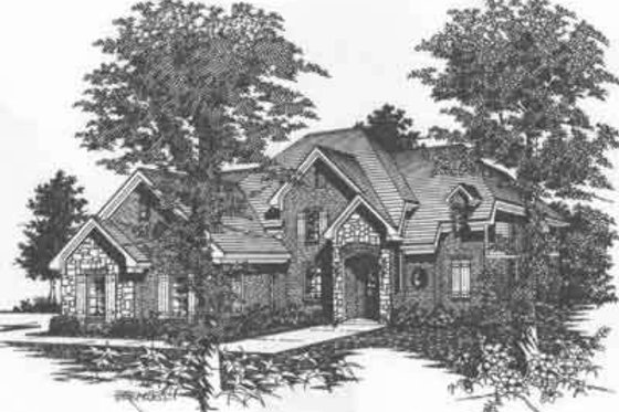 Exterior - Front Elevation for Traditional House Plan #329-136 - 4 bed, 3.5 bath