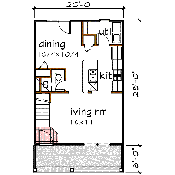 Architectural House Design - Cottage Floor Plan - Main Floor Plan #79-121
