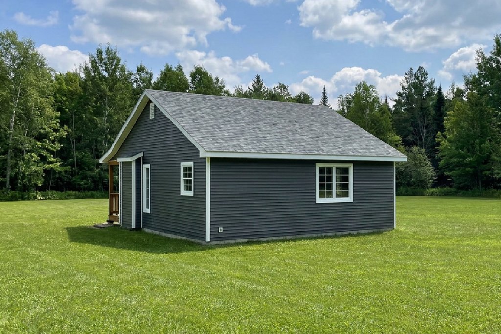 Exterior - Rear Elevation for Cabin House Plan #126-216 - 1 bed, 1 bath