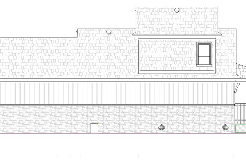 House Plan Design - Exterior - Other Elevation for Craftsman House Plan #45-592 - 2 bed, 3 bath