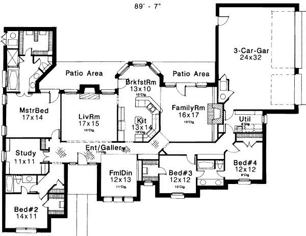 European Floor Plan - Main Floor Plan #310-187