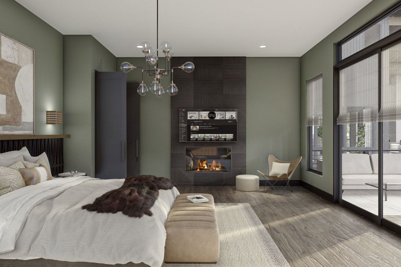 Dream House Plan - Interior - Master Bedroom 1 for Modern House Plan #455-617 - 4 bed, 3.5 bath
