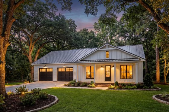 Exterior - Front Elevation 7 for Barndominium House Plan #430-419 - 2 bed, 2 bath