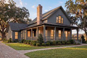 Exterior - Front Elevation 4 for Farmhouse House Plan #1067-5 - 4 bed, 3 bath