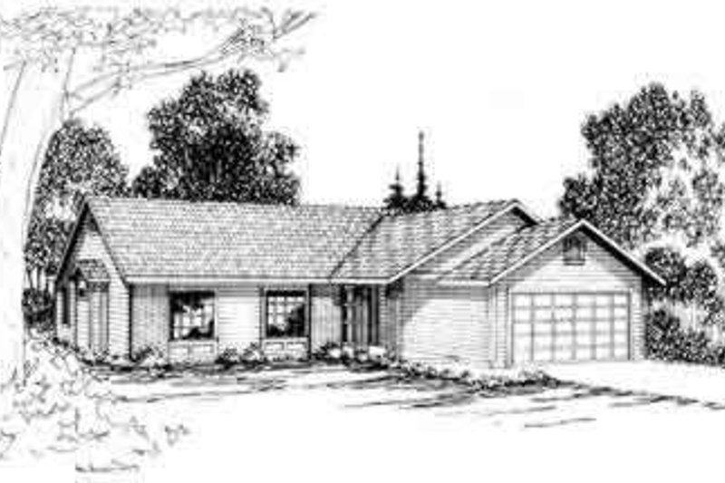 House Design - Ranch Exterior - Front Elevation Plan #124-168