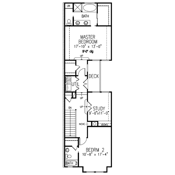 Victorian Floor Plan - Upper Floor Plan #410-220