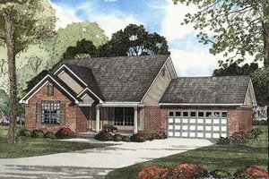 Traditional Exterior - Front Elevation Plan #17-1117