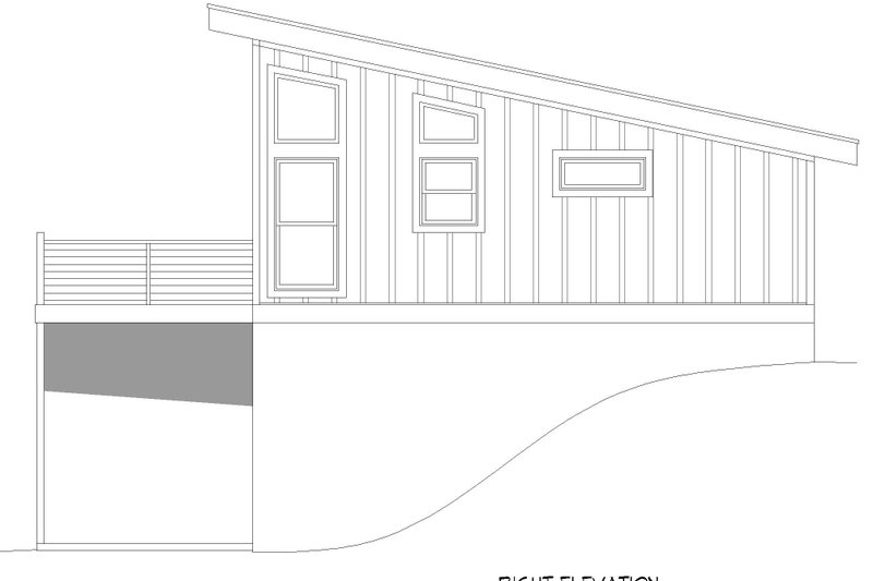 Dream House Plan - Exterior - Other Elevation 1 for Contemporary House Plan #932-881 - 1 bed, 2 bath