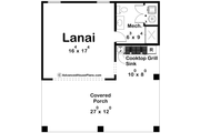 Craftsman Style House Plan - 0 Beds 1 Baths 386 Sq/Ft Plan #455-437 Floor 