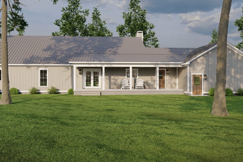 House Blueprint - Exterior - Rear Elevation 1 for Farmhouse House Plan #923-339 - 3 bed, 2.5 bath