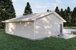 Exterior - Rear Elevation for Traditional House Plan #455-539, 0 bath