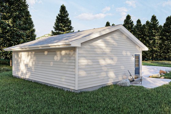 Exterior - Rear Elevation for Traditional House Plan #455-539, 0 bath