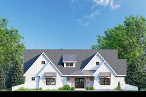 Exterior - Front Elevation 3 for Farmhouse House Plan #1088-16 - 3 bed, 2.5 bath