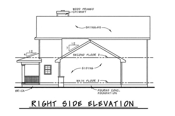Exterior - Other Elevation for Farmhouse House Plan #20-1218 - 3 bed, 2.5 bath