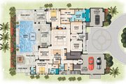 Modern Style House Plan - 4 Beds 4.5 Baths 4217 Sq/Ft Plan #548-58 