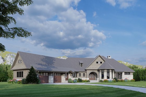 Exterior - Front Elevation 3 for Victorian House Plan #1088-5 - 3 bed, 2.5 bath