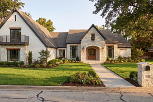 Home Plan - Exterior - Front Elevation for European House Plan #923-517 - 4 bed, 3.5 bath