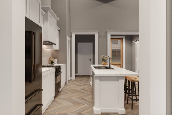 Interior - Kitchen for Farmhouse House Plan #923-359 - 5 bed, 3 bath