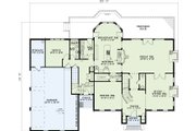 European Style House Plan - 4 Beds 5 Baths 4420 Sq/Ft Plan #17-2340 Floor 