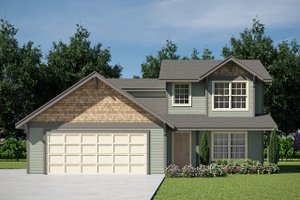 Country Exterior - Front Elevation Plan #124-906