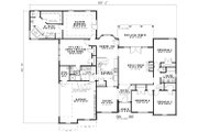 European Style House Plan - 4 Beds 3 Baths 2668 Sq/Ft Plan #17-1164 