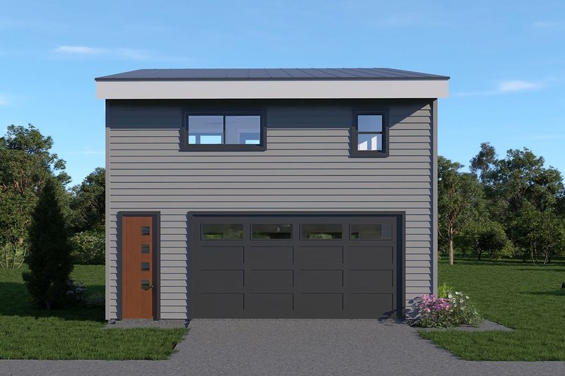 Home Plan - Exterior - Rear Elevation 2 for Southern House Plan #932-1309 - 1 bed, 1 bath
