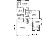 Traditional Style House Plan - 3 Beds 2 Baths 1271 Sq/Ft Plan #48-269 